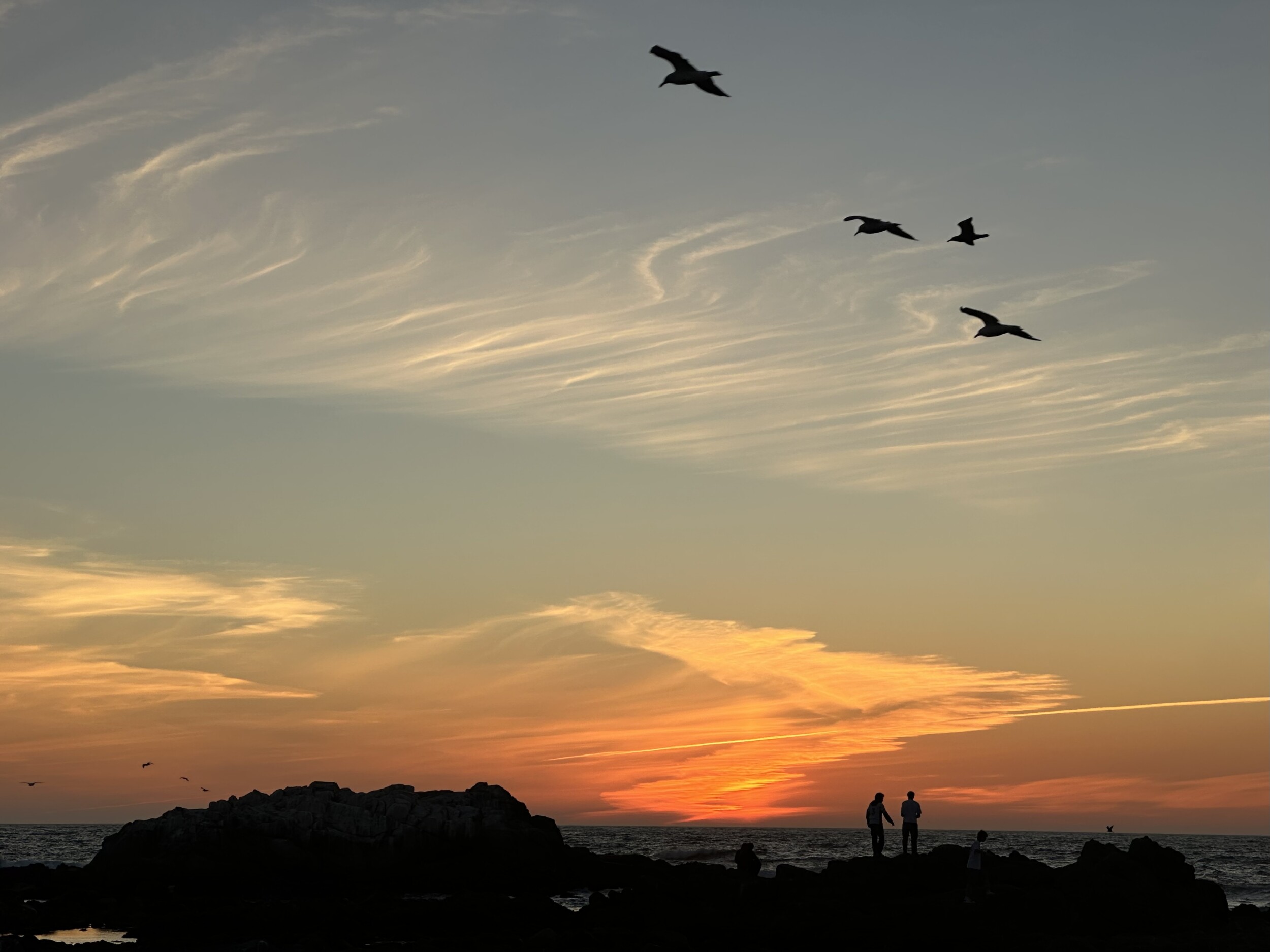 Sunset and Clouds in Pacific Grove